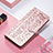 Xiaomi Redmi 12C 4G用手帳型 レザーケース スタンド パターン カバー S04D Xiaomi ピンク