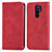 Xiaomi Redmi 9用手帳型 レザーケース スタンド カバー S04D Xiaomi レッド
