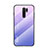 Xiaomi Redmi 9 Prime India用ハイブリットバンパーケース プラスチック 鏡面 虹 グラデーション 勾配色 カバー LS1 Xiaomi ラベンダー