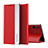 Xiaomi Redmi 9AT用手帳型 レザーケース スタンド カバー Q01H Xiaomi レッド