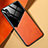 Xiaomi Redmi 9i用シリコンケース ソフトタッチラバー レザー柄 アンドマグネット式 Xiaomi オレンジ