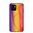 Xiaomi Redmi A1用ハイブリットバンパーケース プラスチック 鏡面 虹 グラデーション 勾配色 カバー LS2 Xiaomi オレンジ