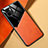 Xiaomi Redmi A1用シリコンケース ソフトタッチラバー レザー柄 アンドマグネット式 Xiaomi オレンジ