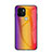 Xiaomi Redmi A1 Plus用ハイブリットバンパーケース プラスチック 鏡面 虹 グラデーション 勾配色 カバー LS2 Xiaomi ピンク