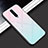 Xiaomi Redmi K30i 5G用ハイブリットバンパーケース プラスチック 鏡面 虹 グラデーション 勾配色 カバー Xiaomi ピンク