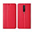 Xiaomi Redmi K30i 5G用手帳型 レザーケース スタンド カバー L01 Xiaomi レッド