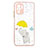Xiaomi Redmi Note 10 4G用シリコンケース ソフトタッチラバー バタフライ パターン カバー Y01X Xiaomi イエロー
