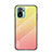 Xiaomi Redmi Note 10 4G用ハイブリットバンパーケース プラスチック 鏡面 虹 グラデーション 勾配色 カバー LS1 Xiaomi イエロー