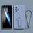 Xiaomi Redmi Note 10 4G用極薄ソフトケース シリコンケース 耐衝撃 全面保護 スタンド バンパー Xiaomi ラベンダーグレー