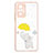 Xiaomi Redmi Note 10 Pro 4G用シリコンケース ソフトタッチラバー バタフライ パターン カバー Y01X Xiaomi イエロー