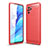 Xiaomi Redmi Note 10S 4G用シリコンケース ソフトタッチラバー ライン カバー Xiaomi レッド