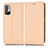 Xiaomi Redmi Note 10T 5G用手帳型 レザーケース スタンド カバー C03X Xiaomi ゴールド