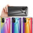 Xiaomi Redmi Note 10T 5G用ハイブリットバンパーケース プラスチック 鏡面 虹 グラデーション 勾配色 カバー LS2 Xiaomi 