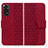 Xiaomi Redmi Note 11 4G (2022)用手帳型 レザーケース スタンド カバー HF1 Xiaomi レッド