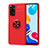 Xiaomi Redmi Note 11 4G (2022)用極薄ソフトケース シリコンケース 耐衝撃 全面保護 アンド指輪 マグネット式 バンパー SD2 Xiaomi 
