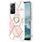 Xiaomi Redmi Note 11 Pro 4G用シリコンケース ソフトタッチラバー バタフライ パターン カバー アンド指輪 Y01B Xiaomi ピンク