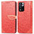 Xiaomi Redmi Note 11 Pro+ Plus 5G用手帳型 レザーケース スタンド パターン カバー S04D Xiaomi レッド