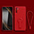 Xiaomi Redmi Note 11 SE 5G用極薄ソフトケース シリコンケース 耐衝撃 全面保護 スタンド バンパー Xiaomi レッド