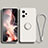 Xiaomi Redmi Note 12 5G用極薄ソフトケース シリコンケース 耐衝撃 全面保護 アンド指輪 マグネット式 バンパー Xiaomi ホワイト