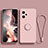 Xiaomi Redmi Note 12 5G用極薄ソフトケース シリコンケース 耐衝撃 全面保護 アンド指輪 マグネット式 バンパー Xiaomi ピンク