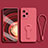 Xiaomi Redmi Note 12 Explorer用極薄ソフトケース シリコンケース 耐衝撃 全面保護 スタンド バンパー Xiaomi レッド