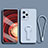 Xiaomi Redmi Note 12 Explorer用極薄ソフトケース シリコンケース 耐衝撃 全面保護 スタンド バンパー Xiaomi ライトブルー