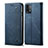 Xiaomi Redmi Note 9 4G用手帳型 布 スタンド Xiaomi ネイビー