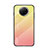 Xiaomi Redmi Note 9T 5G用ハイブリットバンパーケース プラスチック 鏡面 虹 グラデーション 勾配色 カバー LS1 Xiaomi イエロー