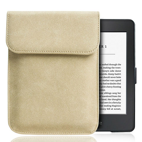 Amazon Kindle Paperwhite 6 inch用高品質ソフトベルベットポーチバッグ ケース S01 Amazon ゴールド