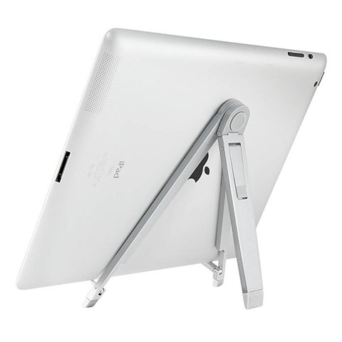 Apple iPad Air 10.9 (2020)用スタンドタイプのタブレット ホルダー ユニバーサル アップル シルバー