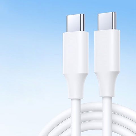 Apple iPad Air 5 10.9 (2022)用Type-C USB-C to Type-C USB-C アクティブ変換ケーブルアダプタ 60W H04 アップル ホワイト