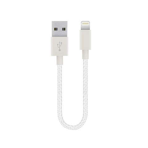Apple iPad Mini 4用USBケーブル 充電ケーブル 15cm S01 アップル ホワイト