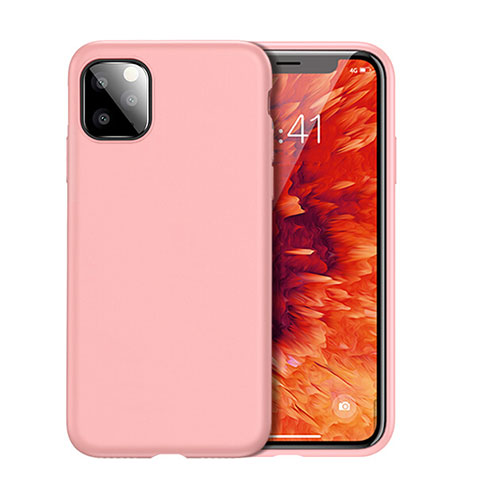 Apple iPhone 11 Pro Max用360度 フルカバー極薄ソフトケース シリコンケース 耐衝撃 全面保護 バンパー アップル ローズゴールド