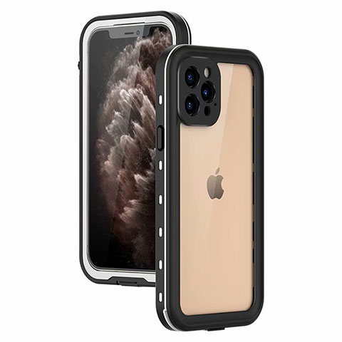 Apple iPhone 12 Pro Max用完全防水ケース ハイブリットバンパーカバー 高級感 手触り良い 360度 アップル ホワイト