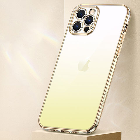 Apple iPhone 13 Pro用極薄ソフトケース グラデーション 勾配色 クリア透明 S01 アップル イエロー