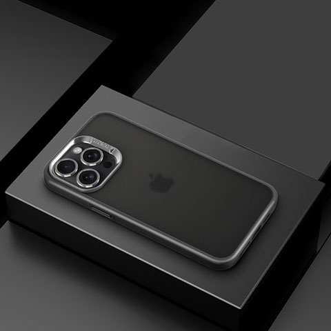 Apple iPhone 14 Pro Max用極薄ソフトケース シリコンケース 耐衝撃 全面保護 クリア透明 LD8 アップル ブラック