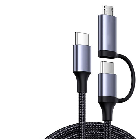 Apple iPhone 15用Type-C USB-C to Type-C USB-C アクティブ変換ケーブルアダプタ 60W H03 アップル ダークグレー