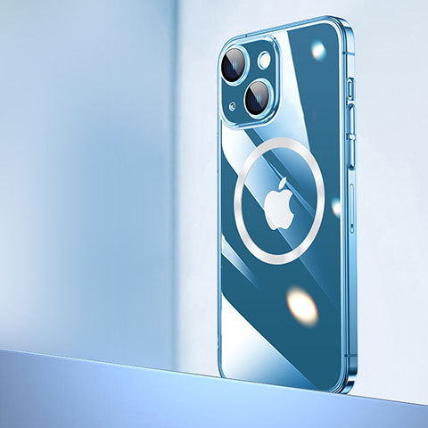 Apple iPhone 15用ハードカバー クリスタル クリア透明 Mag-Safe 磁気 Magnetic QC2 アップル クリア
