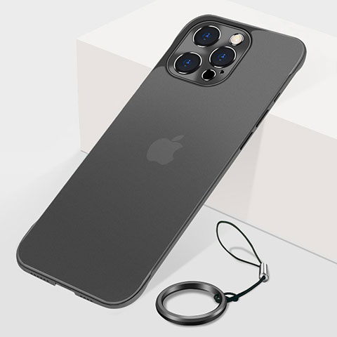 Apple iPhone 16 Pro Max用ハードカバー クリスタル クリア透明 H10 アップル ブラック