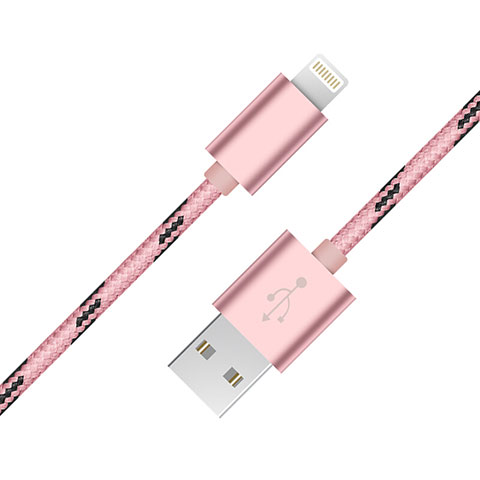 Apple iPhone 5C用USBケーブル 充電ケーブル L10 アップル ピンク