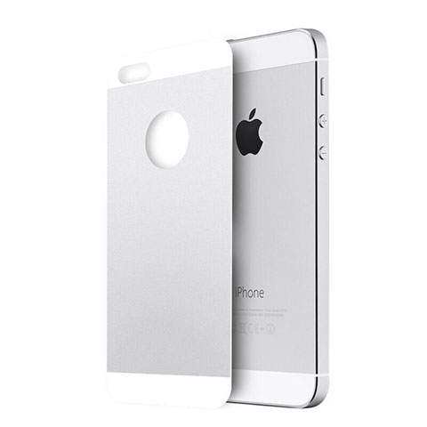 Apple iPhone 5S用強化ガラス 背面保護フィルム アップル シルバー