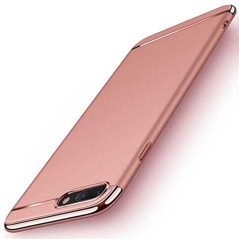 Apple iPhone 7 Plus用ケース 高級感 手触り良い メタル兼プラスチック バンパー F01 アップル ローズゴールド