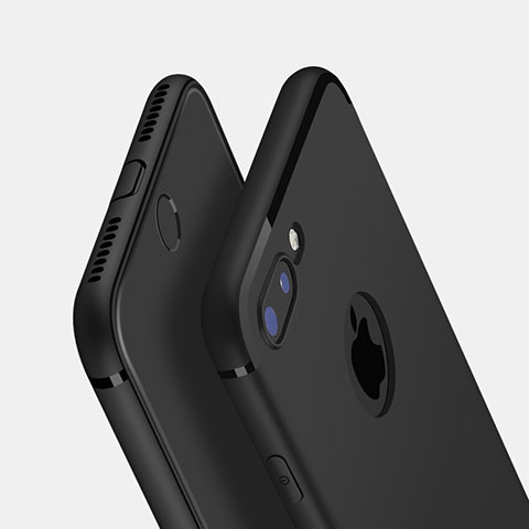 Apple iPhone 7 Plus用極薄ソフトケース シリコンケース 耐衝撃 全面保護 Z05 アップル ブラック