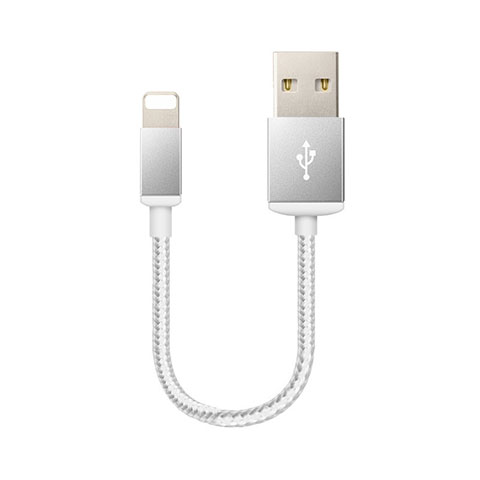 Apple iPhone X用USBケーブル 充電ケーブル D18 アップル シルバー