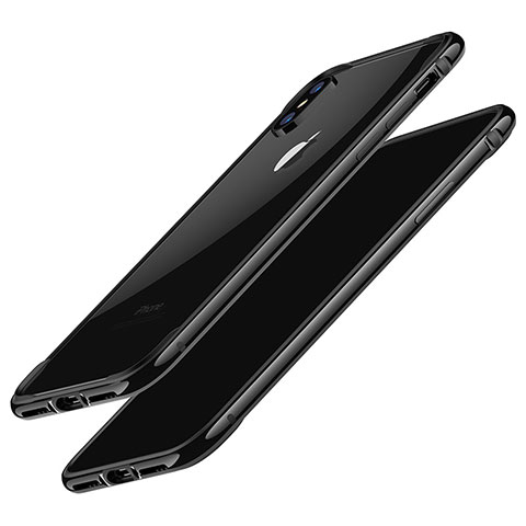 Apple iPhone Xs用バンパーケース Gel F02 アップル ブラック