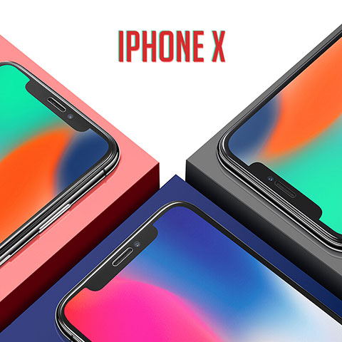 Apple iPhone Xs Max用強化ガラス 液晶保護フィルム V01 アップル クリア