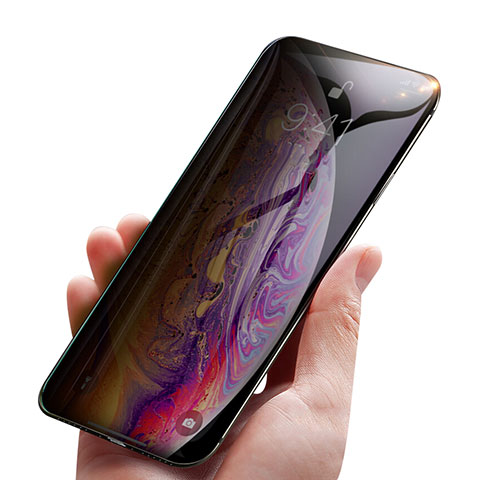 Apple iPhone Xs Max用反スパイ 強化ガラス 液晶保護フィルム P01 アップル クリア