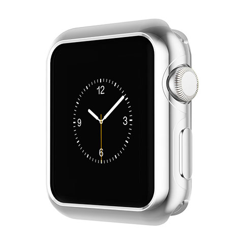 Apple iWatch 2 42mm用ケース 高級感 手触り良い アルミメタル 製の金属製 バンパー A01 アップル シルバー