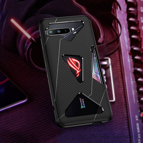 Asus ROG Phone 3 Strix ZS661KS用極薄ソフトケース シリコンケース 耐衝撃 全面保護 ZJ1 Asus ブラック