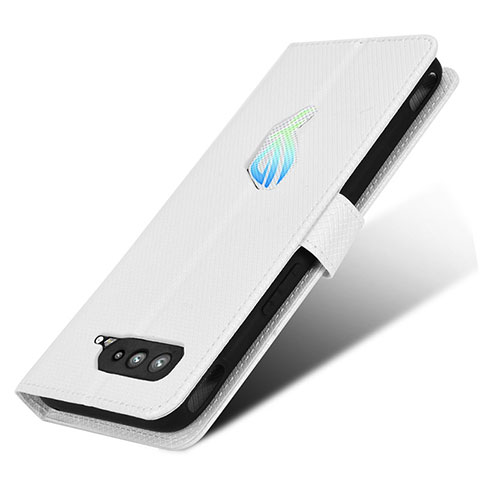 Asus ROG Phone 5s用手帳型 レザーケース スタンド カバー BY1 Asus ホワイト